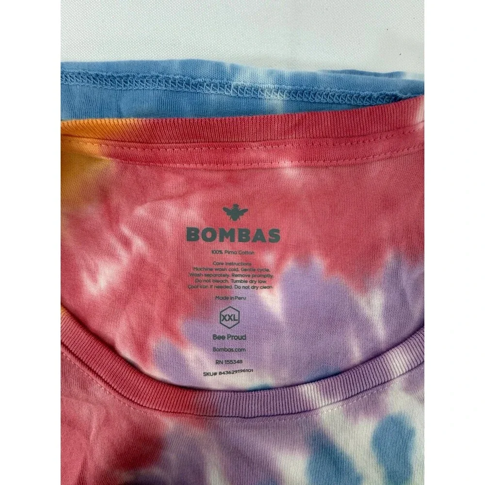 Bombas 100% Pima Cotton Multicolor Tye-Dye Tank Top Womens XXL - Picture 3 of 4